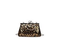 CORIOS Vintage 1920s Evening Clutch Bag for Women Sparkly Sequin Handbag Bridal Wedding Purse Glitter Rhinestone Crossbody Bag Elegant Crystal Shoulder Bag for Banquet Cocktail Prom Party Gold