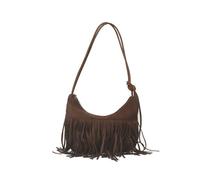 CORIOS Vintage Fringe Handbag for Women Messenger Top-Handle Bag with Tassel Suede Shoulder Crossbody Bag Hippie Western Purse Fashion Satchel Hobo Bag for Shopping Work Travel Coffee