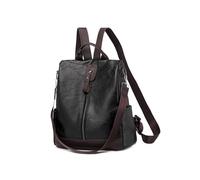 CORIOS Women Backpack Anti-Theft Daypacks Shoulder Handbag with Earphone Hole PU Leather Rucksack Multipurpose Convertible Purse Teenager School Bag Outdoor Travel College Bookbag Black