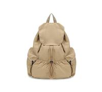 CORIOS Women Casual Daypacks Girls Canvas Backpack Teenager School Bag Drawstring Rucksack Outdoor Travel College University Campus Bookbag Khaki