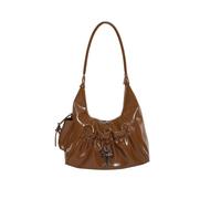 CORIOS Women Cross Shoulder Bag PU Leather Tote Handbag Medium Capacity Top Handle Bag Fashion Hobo Underarm Bag for Daily Casual Shopping Street Style Brown