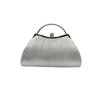 CORIOS Women Evening Bag Glitter Sequin Clutch Charming Handbag Bridal Wedding Purse Elegant Sparkly Shoulder Crossbody Bag for Weeding Cocktail Prom Banquet Party Silver