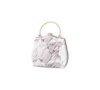CORIOS Women Evening Bag Marble Clutch Bag Bridal Wedding Purse Charming Shoulder Bag Elegant Handbag Unique Crossbody Bag for Wedding Cocktail Party Prom Banquet Grey