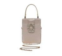 CORIOS Women Evening Bag Rhinestone Clutch Sparkly Sequin Handbag Bridal Wedding Purse Glitter Crystal Shoulder Crossbody Bag with Detachable Chain for Cocktail Prom Banquet Party Gold