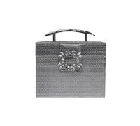 CORIOS Women Evening Bag Sparkly Sequin Handbag Rhinestone Clutch Bridal Wedding Purse Crystal Shoulder Bag with Detachable Chain Glitter Crossbody Bag for Cocktail Prom Banquet Party Black