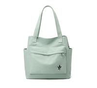 CORIOS Women Handbag Canvas Shoulder Bag Casual Tote Purse Multi-Pockets Top Handle Bag Multifunctional Clutch Bag for Shopping Work Party Travel School Daily Green