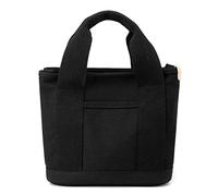CORIOS Women Handbag Canvas Top Handle Bag Multifunctional Tote Purse Casual Clutch Bag for Shopping Work Party Travel School Daily Black