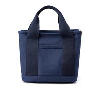 CORIOS Women Handbag Canvas Top Handle Bag Multifunctional Tote Purse Casual Clutch Bag for Shopping Work Party Travel School Daily Dark Blue
