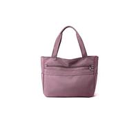 CORIOS Women Nylon Handbag Waterproof Shoulder Bag Multi Pockets Top Handle Bag Casual Lightweight Tote Bag Shopping Travel Work Party School Underarm Bag Purple