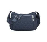 CORIOS Women Nylon Shoulder Bag Crossbody Messenger Bag with Adjustable Strap Ultra-Light Tote Handbag with Quilted Design Multi-Pocket Hobo Satchel Purse for Outdoors Work Travel Sapphire Blue