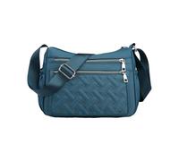 CORIOS Women Nylon Shoulder Bag Crossbody Messenger Bag with Adjustable Strap Ultra-Light Tote Handbag with Quilted Design Multi-Pocket Hobo Satchel Purse for Outdoors Work Travel Shopping Blue