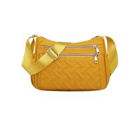 CORIOS Women Nylon Shoulder Bag Crossbody Messenger Bag with Adjustable Strap Ultra-Light Tote Handbag with Quilted Design Multi-Pocket Hobo Satchel Purse for Outdoors Work Travel Shopping Yellow