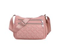 CORIOS Women Nylon Shoulder Bag Crossbody Messenger Bag with Adjustable Strap Ultra-Light Tote Handbag with Quilted Design Multi-Pocket Hobo Satchel Purse for Outdoors Work Travel Shopping Pink