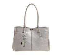 CORIOS Women PU Leather Handbag Large Capacity Shoulder Bag Waterproof Top Handle Bag Fashion Hobo Bag Elegant Underarm Bag Ladies Tote Bag for Travel Work Shopping Daily Use Silver