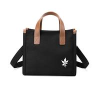 CORIOS Women Shoulder Bag Canvas Handbag Crossbody Bag Multifunctional Top Handle Bag Casual Messenger Bag Hobo Tote Bag for Travel Shopping Work Party Office Daily Black