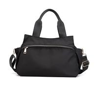 CORIOS Women Shoulder Bag Crossbody Bag Nylon Handbag Casual Messenger Bag Waterproof Top Handle Bag Multi Pocket Hobo Bag Tote Purse for Shopping Work Party Travel School Daily Use Black