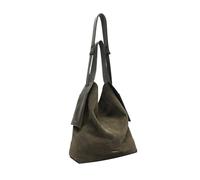 CORIOS Women Suede Handbag Winter Fall Shoulder Bag Large Capacity Tote Bag Vintage Crossbody Bag Lightweight Messenger Bag Soft Top Handle Bag Elegant Satchel Bag for Work Shopping Travel Green M