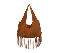 CORIOS Women Suede Tote Handbag Boho Fringe Underarm Shoulder Bag Bohemian Tassel Hobo Bag Large Capacity Top Handle Bag for Daily Travel Shopping Vacation Brown