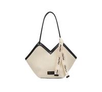 CORIOS Women Tote Handbag Premium PU Leather Shoulder Bag Large Capacity Top Handle Purse Trendy V-Shaped Hobo Bag Ribbed Texture Underarm Bag for Daily Commute Shopping Work Travel White