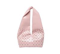 CORIOS Women Tote Handbag PU Leather Shoulder Bag with Rivet Design Medium Capacity Top Handle Bag Stylish Underarm Purse for Work Travel Shopping Daily Use Pink