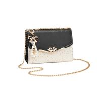 CORIOS Women's Elegant Shoulder Bag PU Leather Handbag Sequin Crossbody Messenger Hobo Satchel Tote Fashion Black