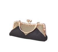 CORIOS Women's Evening Clutch Bag Rhinestones Purse Ladies Crystal Handbag Sparkly Glitter Shoulder Bag Bridal Wedding Crossbody Bag for Banquet Cocktail Prom Party Black