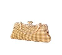CORIOS Women's Evening Clutch Bag Rhinestones Purse Ladies Crystal Handbag Sparkly Glitter Shoulder Bag Bridal Wedding Crossbody Bag for Banquet Cocktail Prom Party Gold