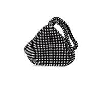 CORIOS Women's Rhinestone Clutch Triangle Evening Bag Sparkly Glitter Clutch Purse Crystal Mini Handbag Bling Wedding Shoulder Bag Banquet Bag Crossbody Bag for Prom Cocktail Party Wedding Black