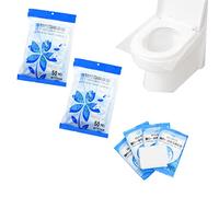 Coriver 100 Pcs Disposable Toilet Seat Covers, Individual Package Portable Antibacterial Potty Seat Cover Non-slip Toilet Covers for Kids Pregnant Travel Hospital Hotel Pocket Size
