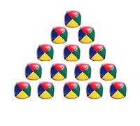 Coriver 15Pcs Soft Juggling Balls Set, Kids Ball Throwing Ball Games Circus Clown Coloured Juggle Balls for Adults Children Beginners Outdoor Toy with storage bag