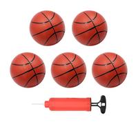 Coriver 5 Pack Small Basketballs for Kids, Mini Inflatable Basketball Set with Pump, Small Pool Beach Ball for Teenagers, Sports Game for Indoor Outdoor Play