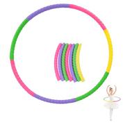 Coriver Hula Kids Hoop, 7 Sections Plastic Hula Small Hoop, 60 cm Detachable Fitness Ring Gymnastic, Hoola Hoops Circle, Exercise Equipment for Pet Training Dancing Playing Sports-3-5 Year Old