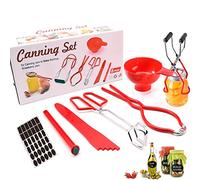 CORJEEJOR Canning Supplies Canning Starter Kit Canning Tools Equipment Canning Pot Set Included Canning Funnel,Magnetic Jar Lifter,Jar Wrench,Lid Lifter