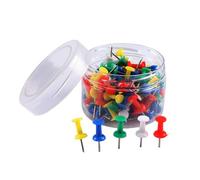 Cork , 100 Pieces Push Pins - Small Photo Push Pins - for Teachers, Crafters, Artists, Librarians, Home, School, Office, Bedroom and Crafts