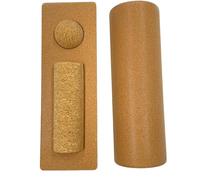 Cork Balance Board for Foot & Ankle 2-in-1 Natural Cork Wobble Board Adult Ankle Strengthener Set for Foot Strength & Stability, with Massager Ball & Toe Resistance Bands for Home Training