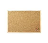 Cork Board 40CM x 60CM Pin Notice Office Memo School with Push Pins Board Requisite Needs Wooden Natural Frame Board