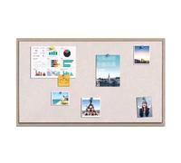 Cork Board Bulletin - Wall-Mounted Notice Pin for Office and Home, Oak Wooden Framed, Ideal for School and Organization