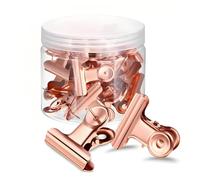 Cork Board Clip Pins Metal Memo Holders with Push, Rose Gold H