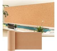 Cork Board Cork Boards,Frameless Wall Message Bulletin Board for DIY Projects, for Kitchen, Coffee Shop for Office & Home Decor,Brown-1.22x4.92m