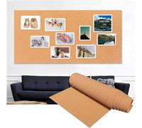 Cork Board Roll, Self-Adhesive Frameless Bulletin Corkboard(1.22x7.38m(10MM))