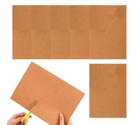 Cork Board - Six Pieces Self Adhesive Cork Wall Panel Set | Do It Yourself Rectangular Boards Coasters, Wall Floor Decor Drawer Liners Tile Desk Bedroom Classroom Photo Mu