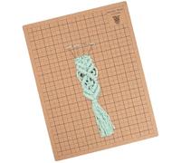 Cork Board with Grid for Macrame Projects | Bracelet Project Chart for Crafting & Knotting | Durable Macrame Board & Knot, Perfect for Craft Projects