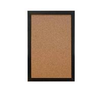 Cork Boards, 2Pcs Cork Board Wood Framed Corkboard for Office, Notice for Walls(Black,40x60cm)