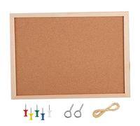 Cork Boards, Cork Bulletin Board with Wooden Frame Push Pin Board Natural Corkboards for Wall, Office, School, or Home Decor, 8x12 inch