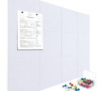 Cork Boards for Walls 48" x 36" Felt Board Alternative, 12 Pack Felt Wall Tiles Bulletin Board, Large Cork Board for Office Pin Board Tack Board Cork Boards