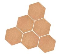 Cork Boards for Walls 6mm, Hexagon Cork Pin Notice Board Tiles Self Adhesive Pinboard Corkboard Bulletin Boards for Wall Photo