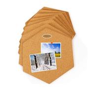 Cork Boards, Self-Adhesive 20 Pcs Cork Board Tiles Wall Bulletin Hexagon Tile, Not Hurt