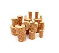 Cork Bungs for Home Made Wine Beer Fit Demijohn Bottle -Different Sizes- Cone Cork Safe Hygenic Aesthetic Clousure of Homade Alcoholic Beverages Spirits Mead Liquers (1, 25/22mm)