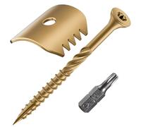 Cork cat Claw Fasteners,1-5/8" 200PcsRust Resistant, Exterior Epoxy Coated, Reusable Wire Fence Staples Screws for Mesh and Woven Fencing