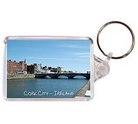 Cork City - Ireland - Double Sided Large Keyring Gift/Present Name Tag Souvenir